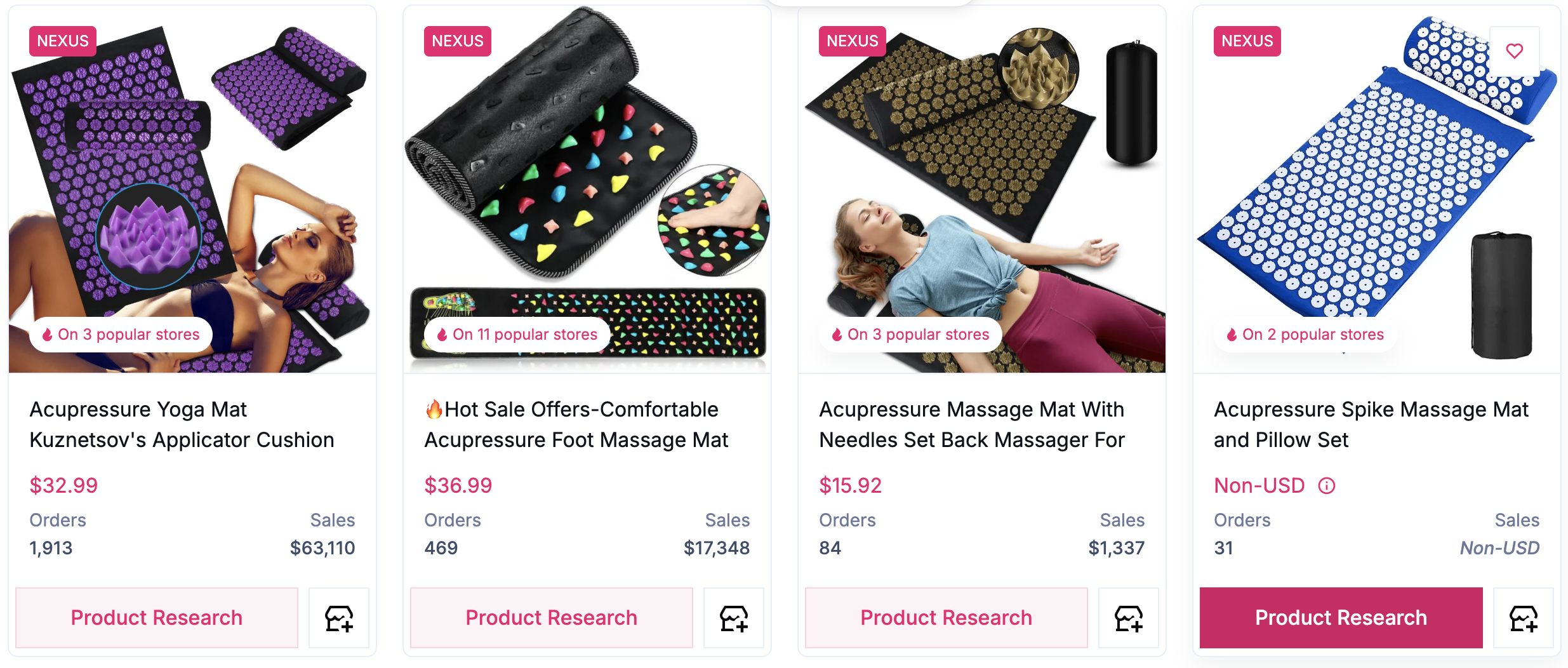 dropship fitness products - acupressure mats