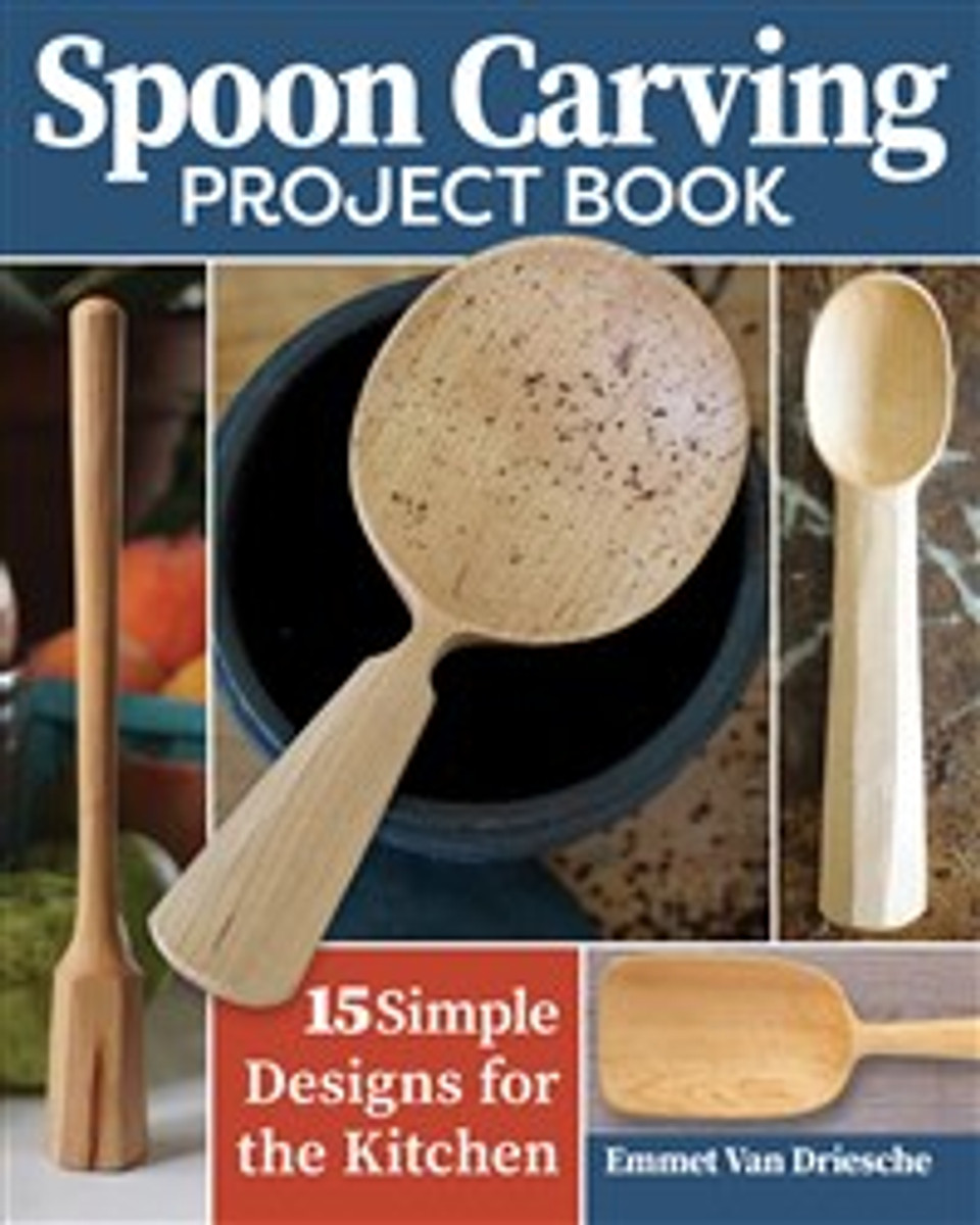 A spoon carving book with different projects and templates.
