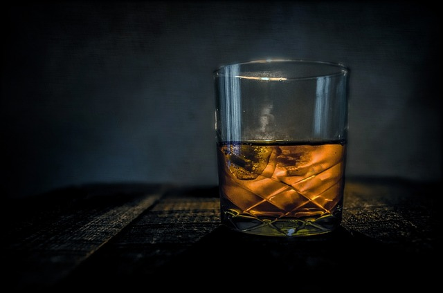 Bourbon in a glass