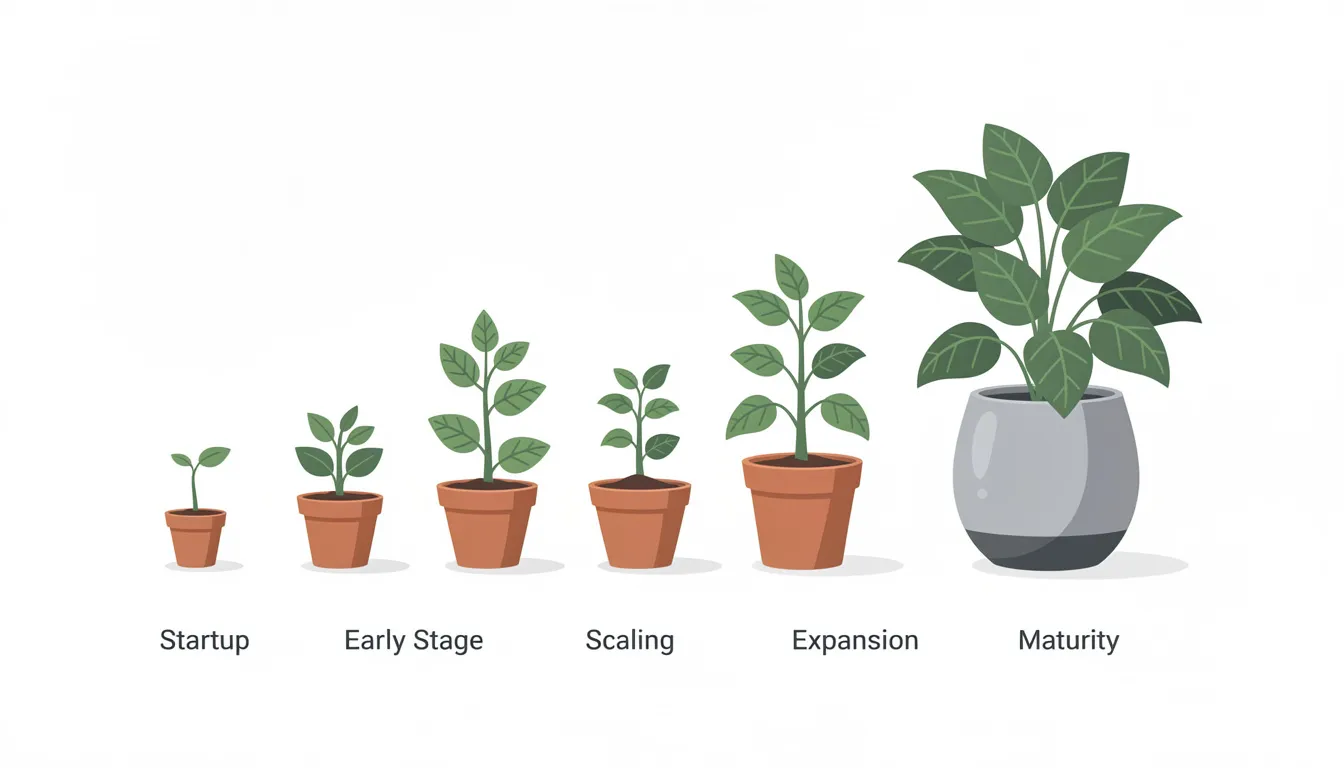 Simple CRM Vs All-In-One CRM Guide For Growing Teams 1 The image depicts several pots of varying sizes, each containing lush green plants, symbolizing the concept of business growth. This visual metaphor highlights the importance of effective customer relationship management (CRM) tools in nurturing and expanding customer interactions for small businesses.
