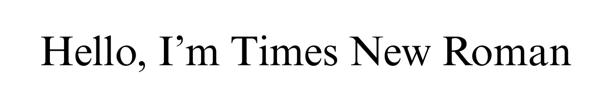 Times New Roman CV Font