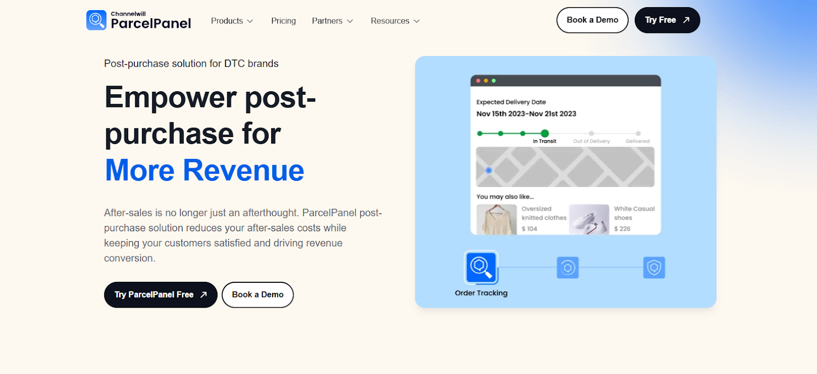 Narvar alternatives: ParcelPanel