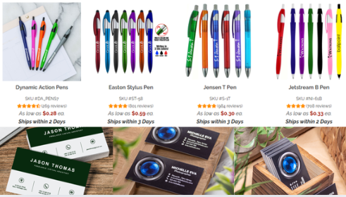 Combining Business Custom Business card pens