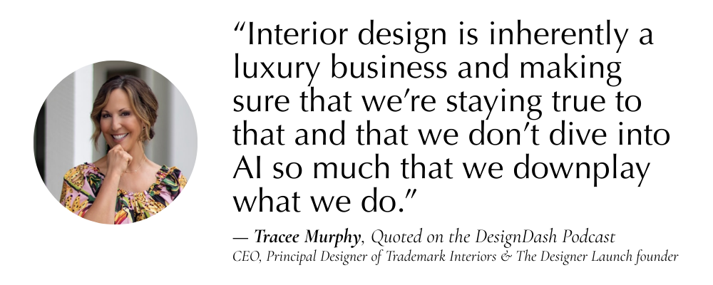 a quote from an interior designer