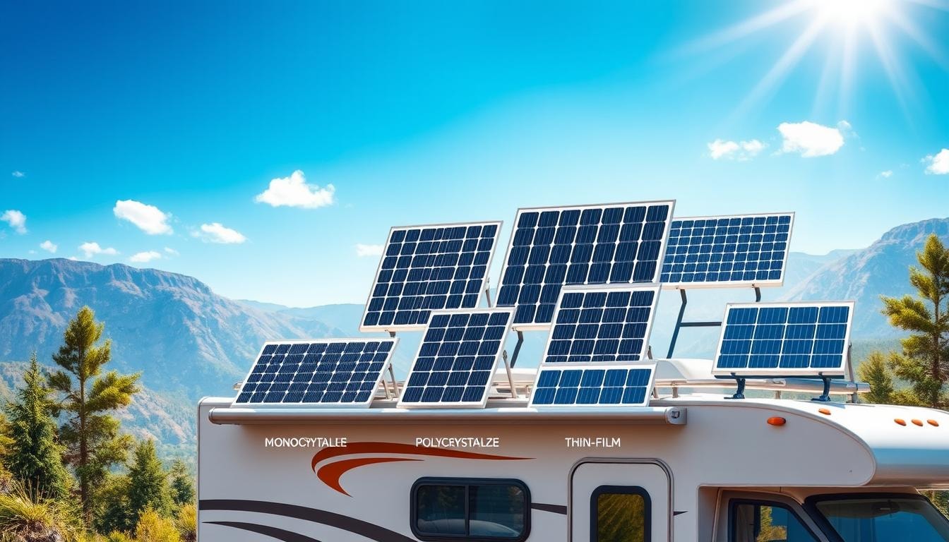 types of solar panels for rv