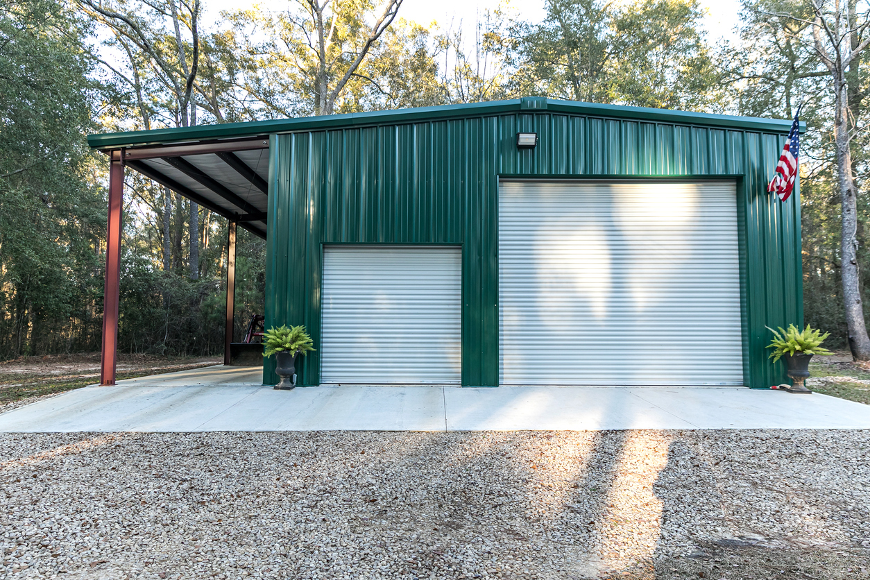 Quality metal building storage facility structure for RV or camper