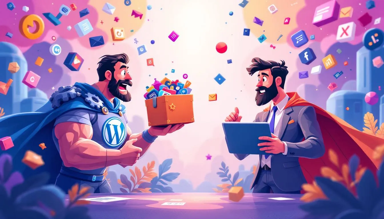 A comparison of WordPress and Squarespace, showcasing their unique features.