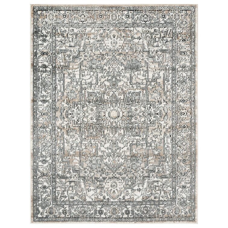 Geometric patterned area rug