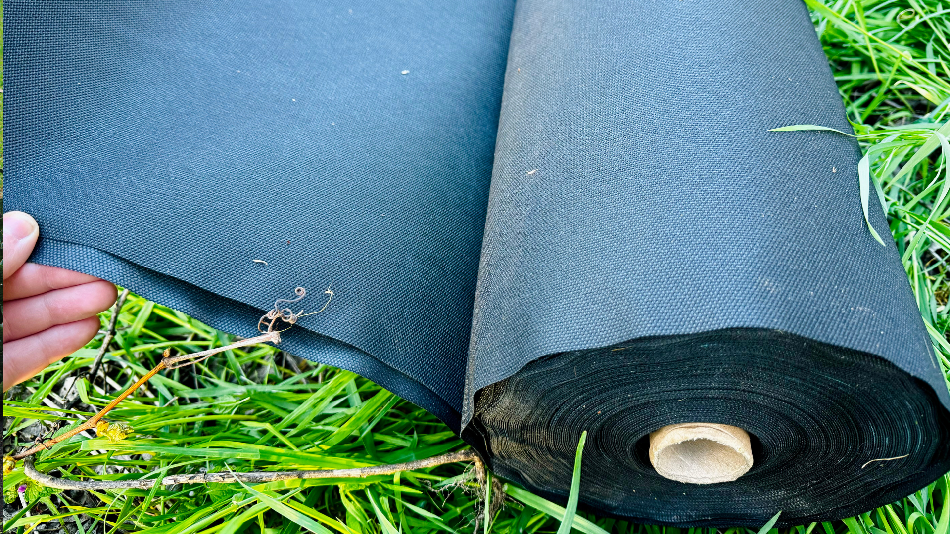 Landscaping fabric, often utilized for soil improvement.