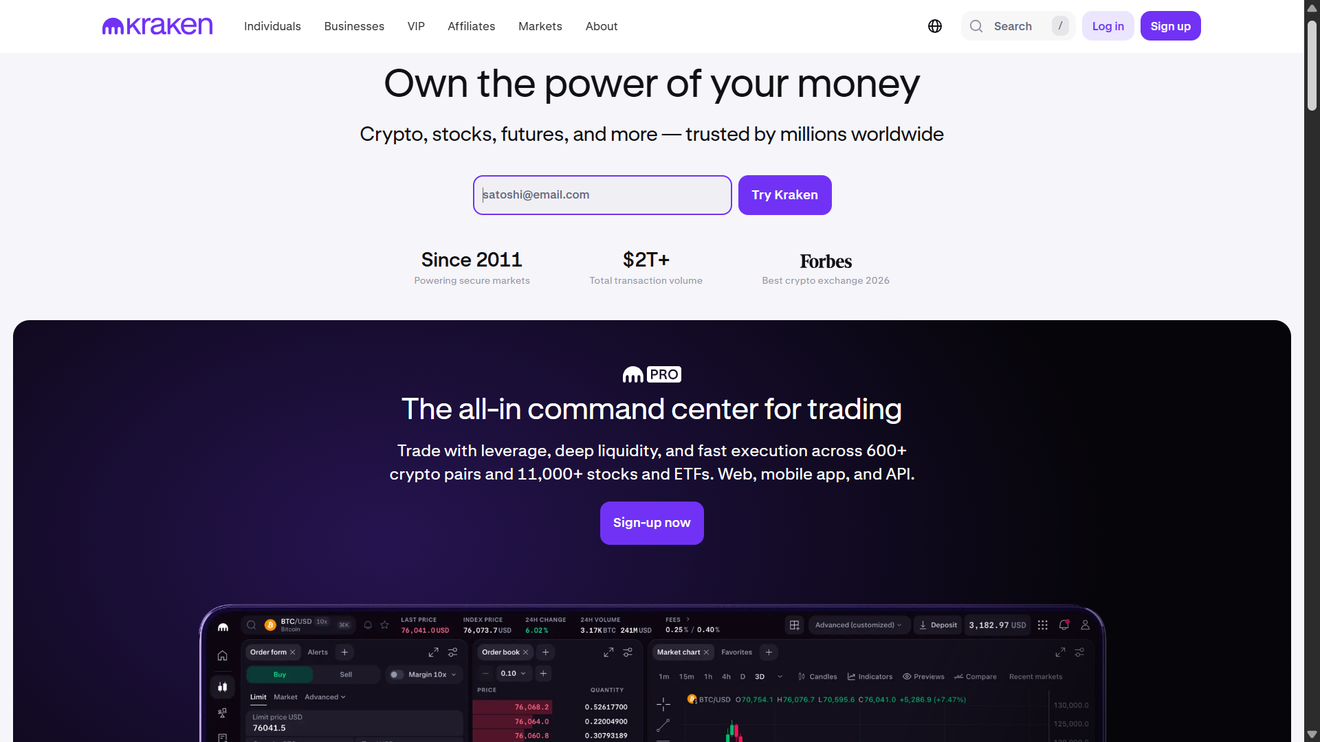 Kraken — Trusted and Secure