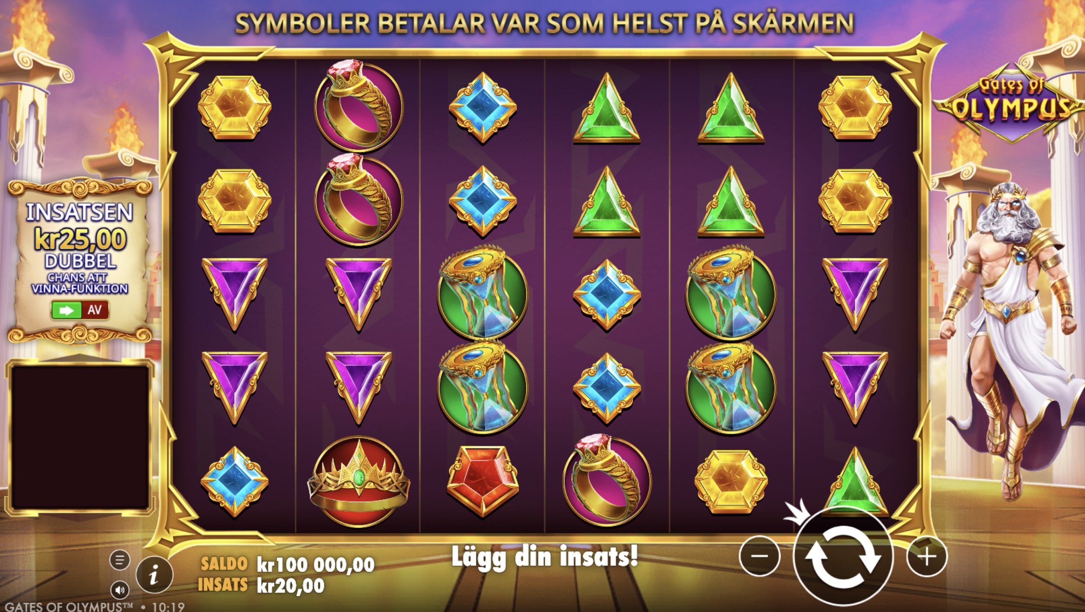 Gates of Olympus slot med bonus buy och multipliers – spela free spins på online casino i Sverige