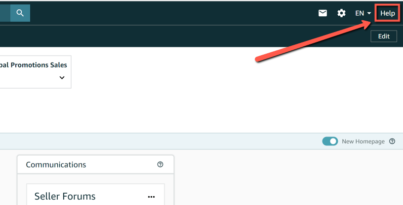 Help articles and seller forums on amazon seller central