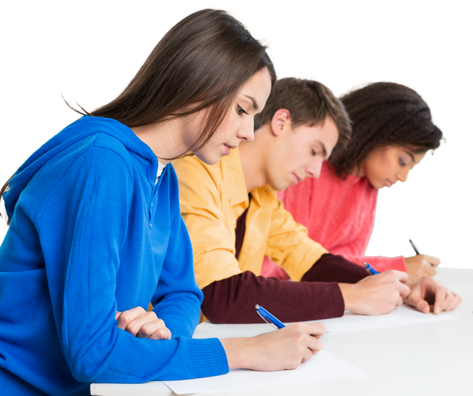                                                            A person setting a goal on a piece of paper