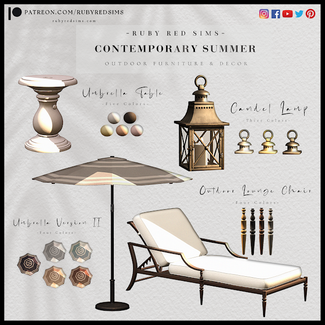 Contemporary Summer Outdoor Furniture and Decor