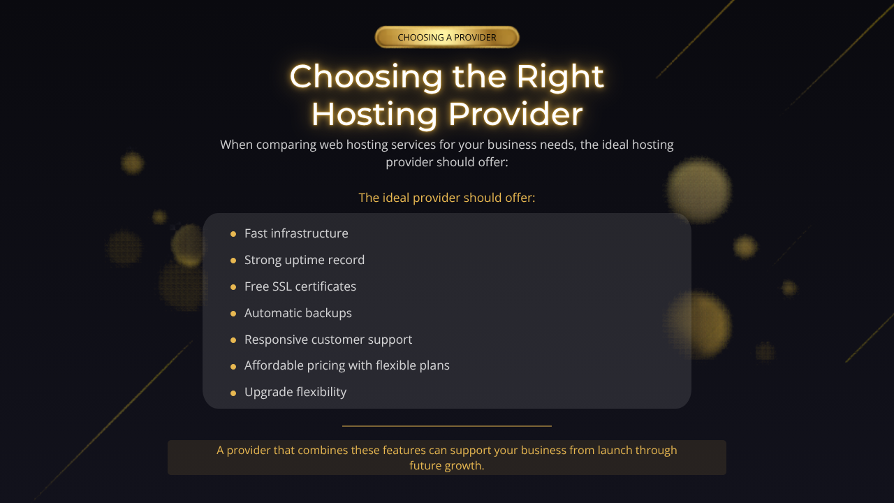Choosing the Right Hosting Provider