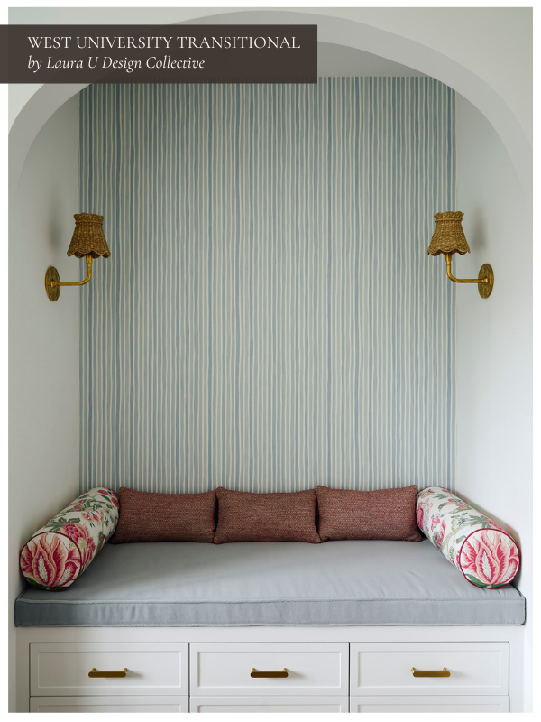 West University Transitional Project from Laura U Design Collective banquette
