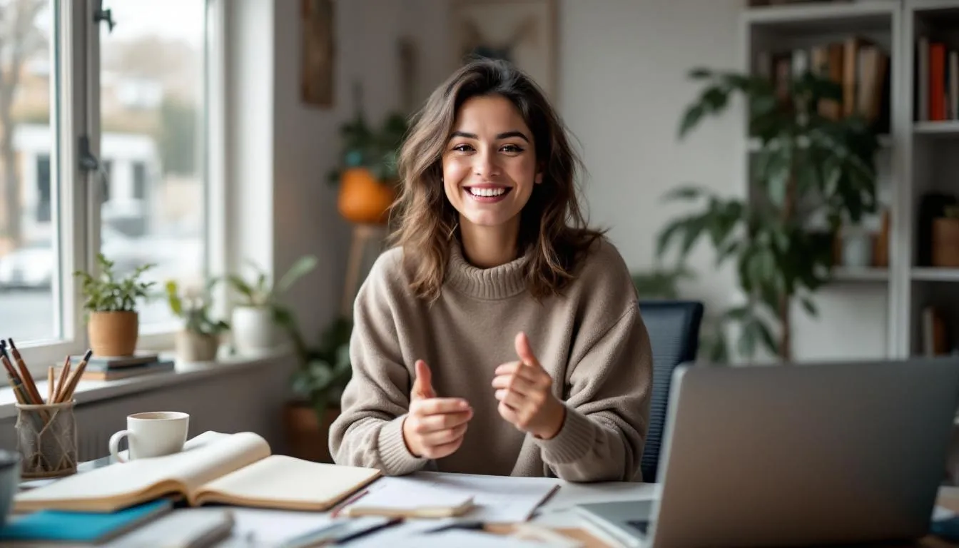 A blogger is actively engaging with community members during a live video chat session, sharing valuable insights and tips on creating blog content that resonates with their target audience. The atmosphere is interactive, with participants asking questions and leaving comments, highlighting the importance of audience engagement in the blogging journey.