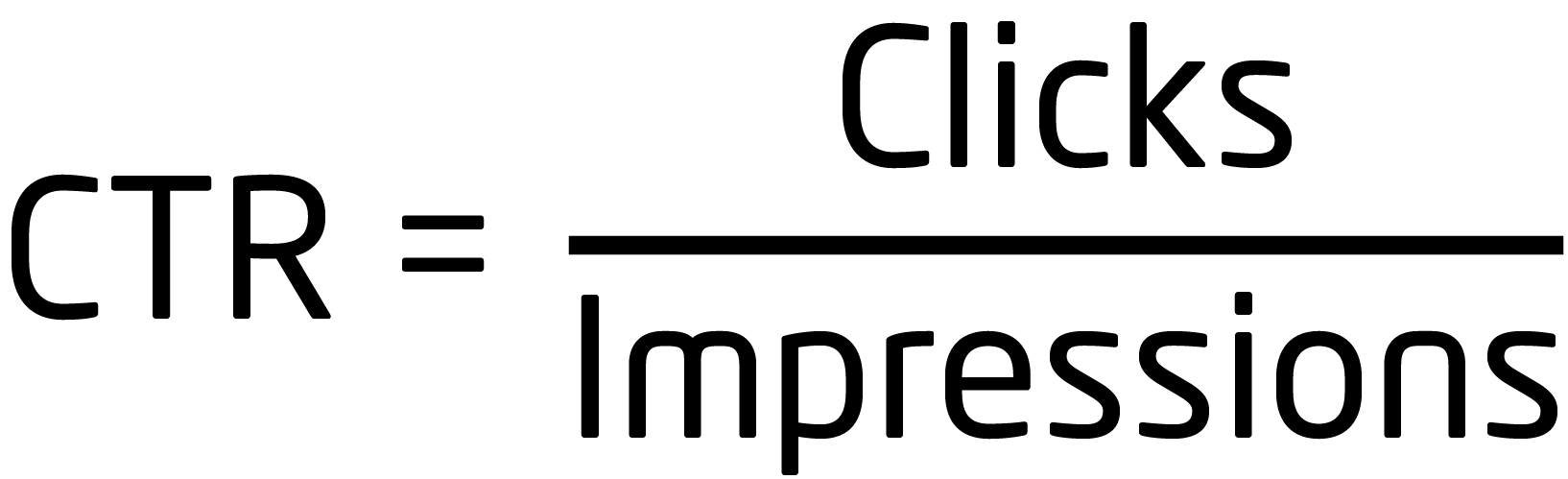 Click-through rate formula