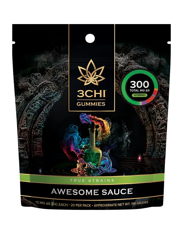 Awesome Sauce gummies have 15 mg of Delta 9 THC. If you're up for a drug test soon, these products still have THC, so it may show up on a drug test, even though they're legal products.
