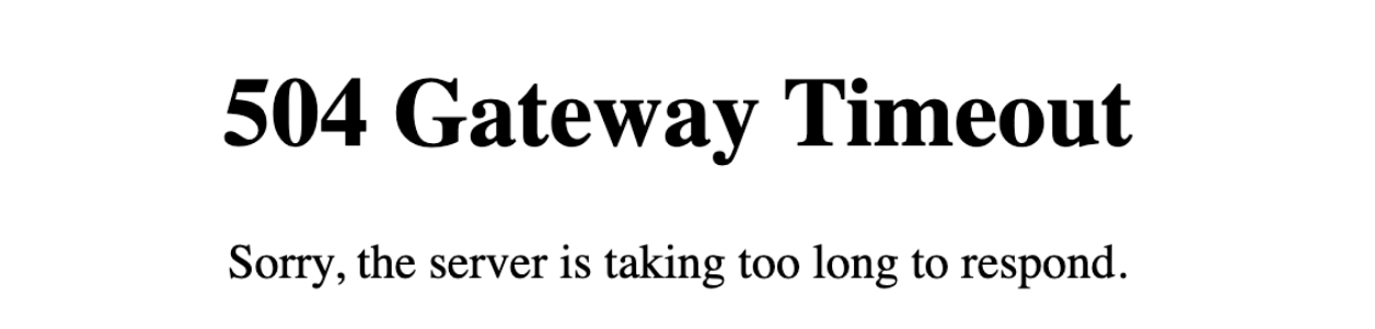 What Is HTTP Error 504 