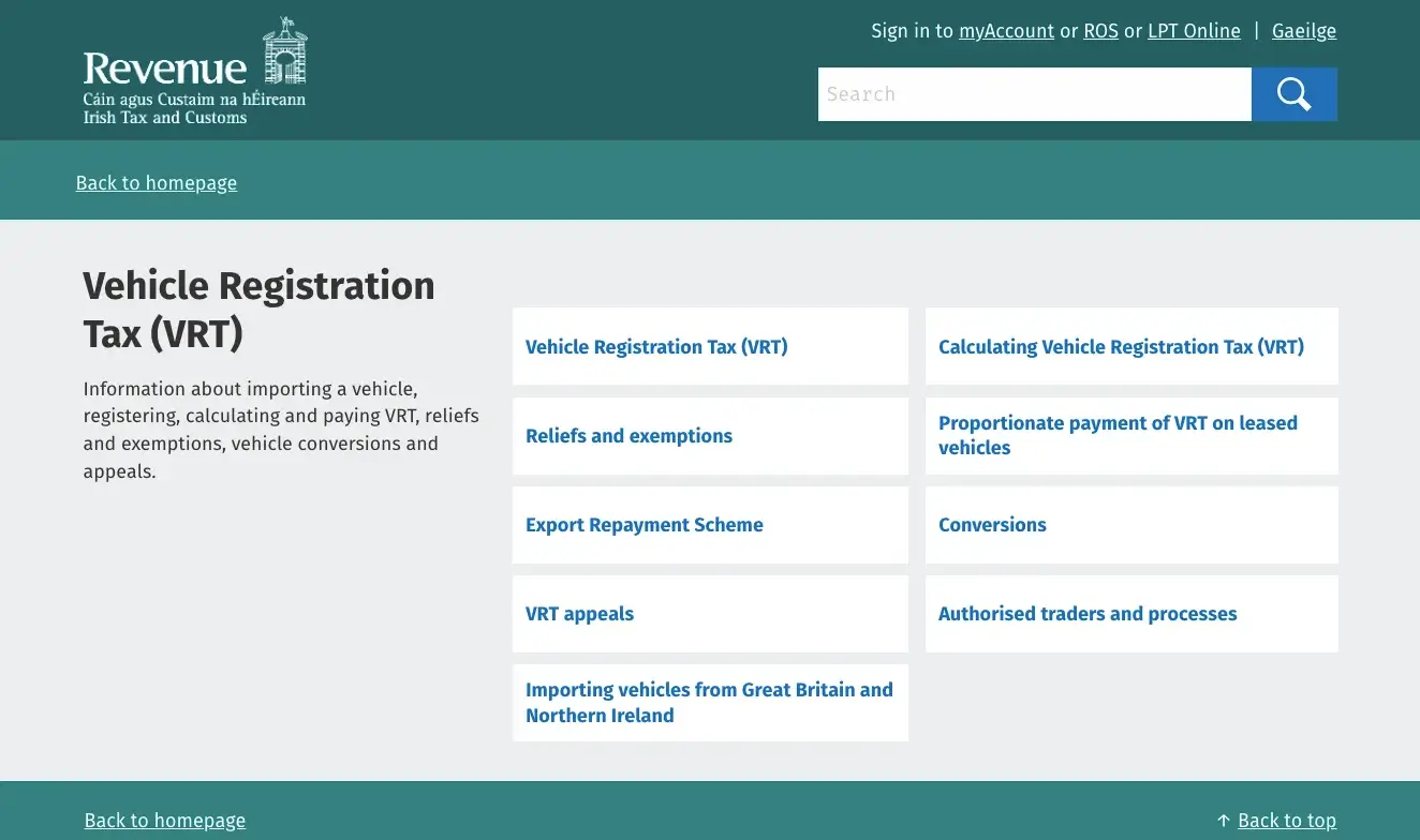 Revenue.ie for Sole Traders