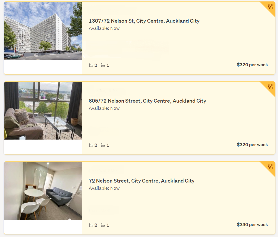 Example Rental property advertising on website 