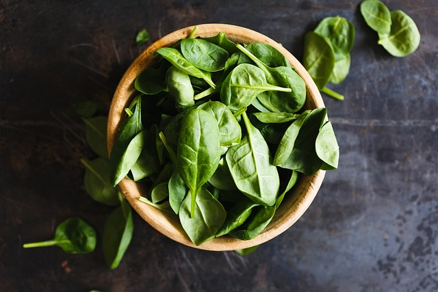 top view, basil, herbs