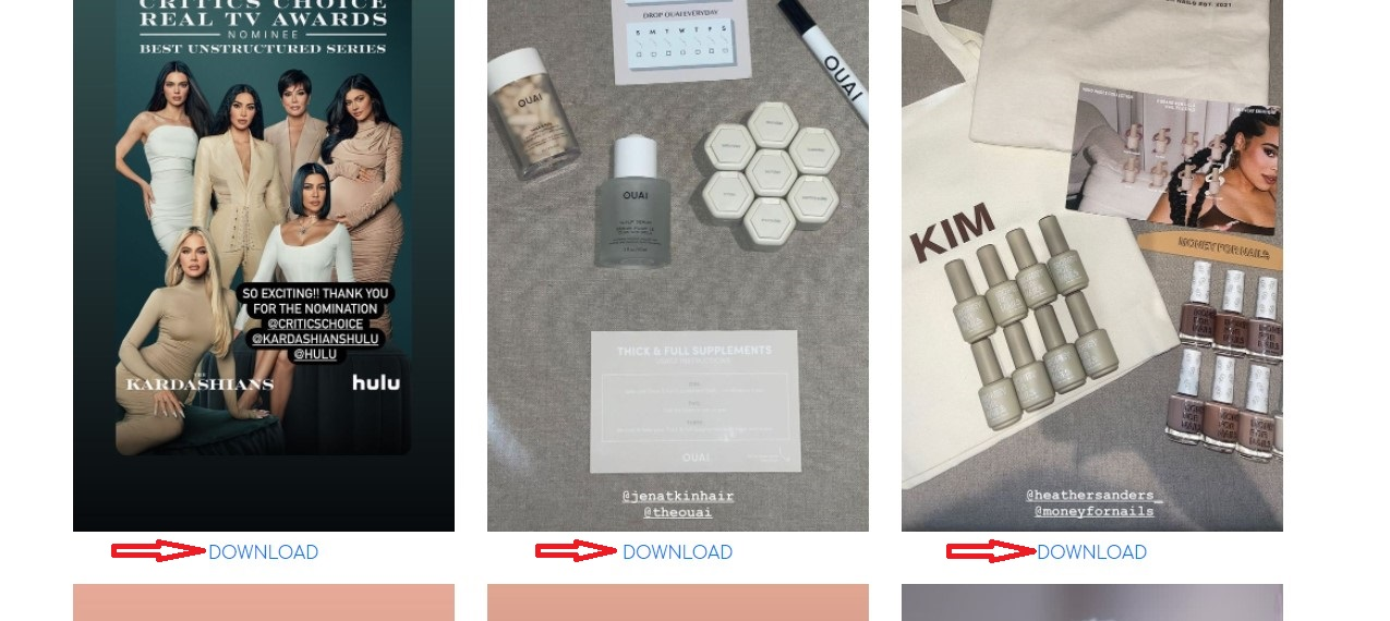 An example of an Instagram story on StoriesDown