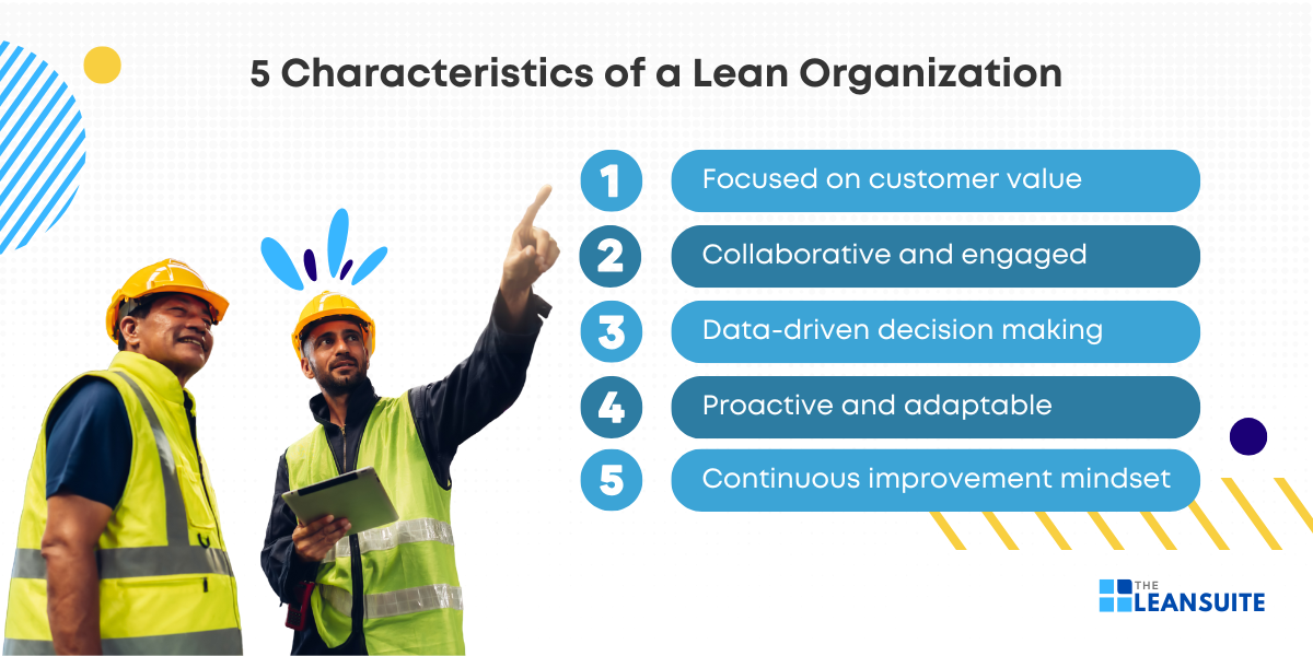 Top five characteristics of a lean organization