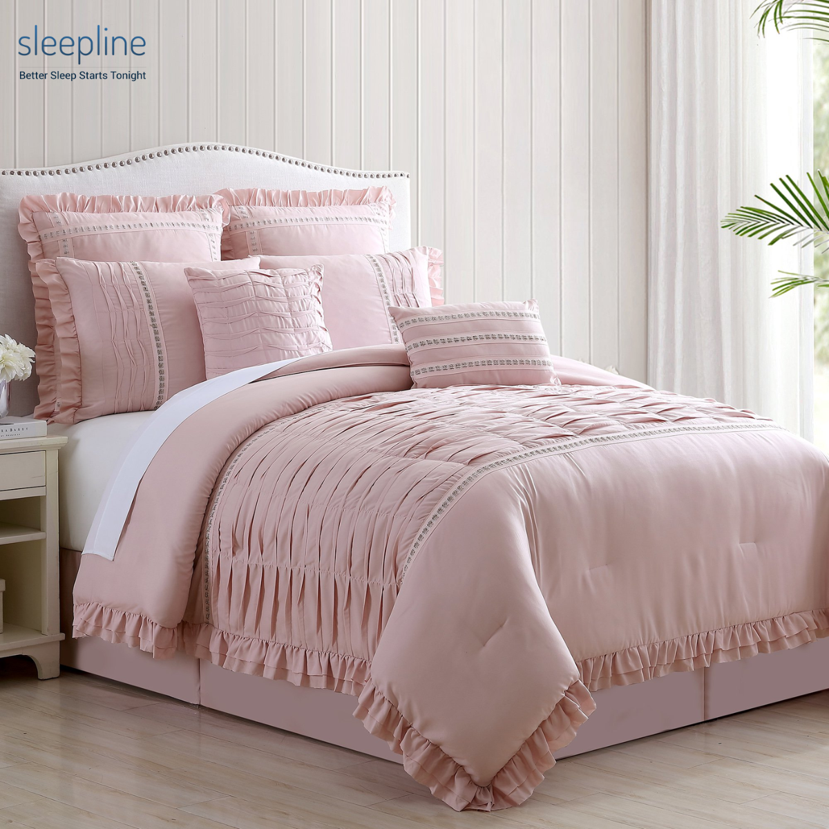 How to hide a box spring with a comforter
