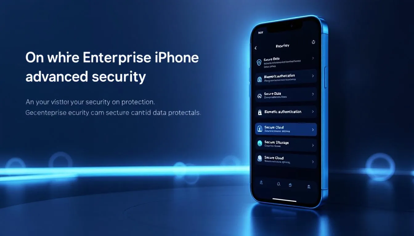 L'importance de la s&eacute;curit&eacute; des iPhones en entreprise pour la protection des donn&eacute;es.