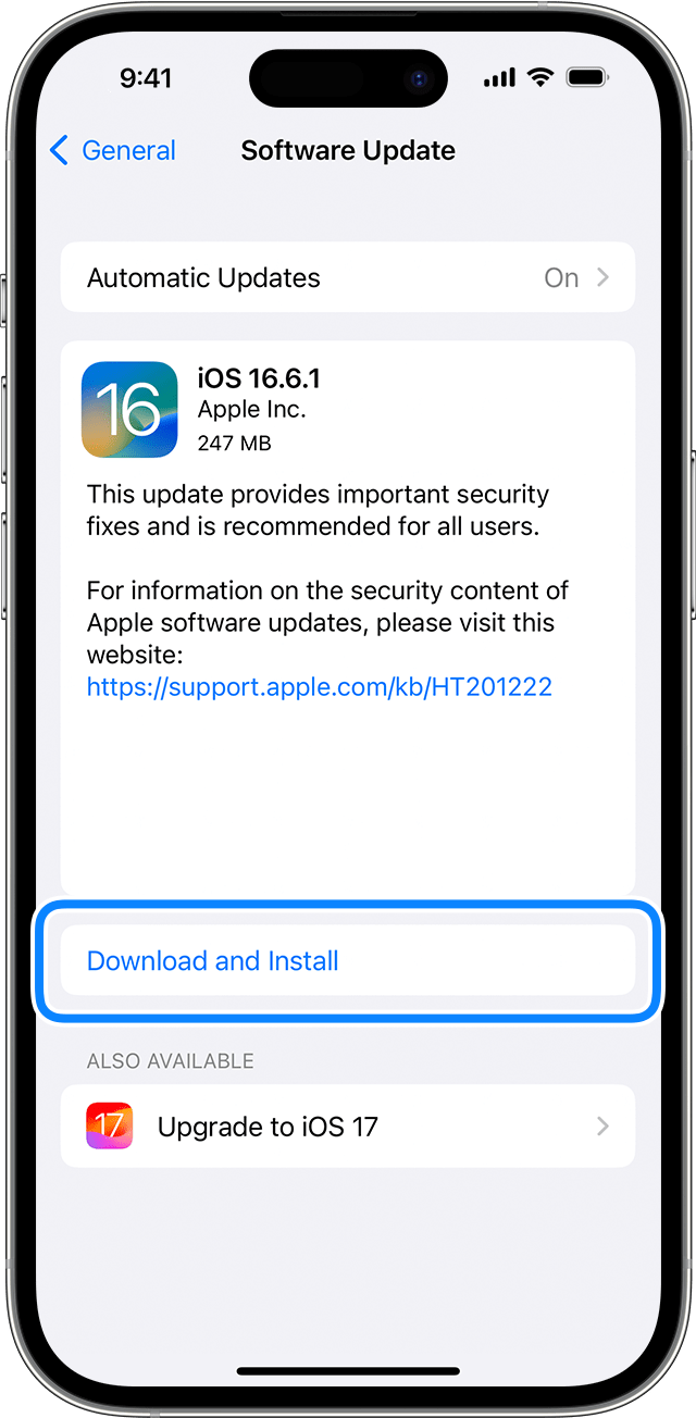 iPhone iOS 16 Software Update