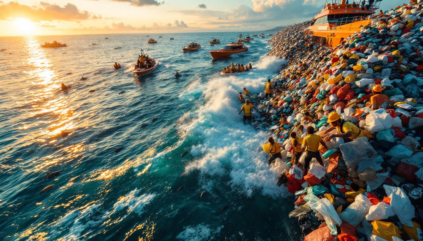 Success stories of millions of pounds of plastic removed from the ocean.