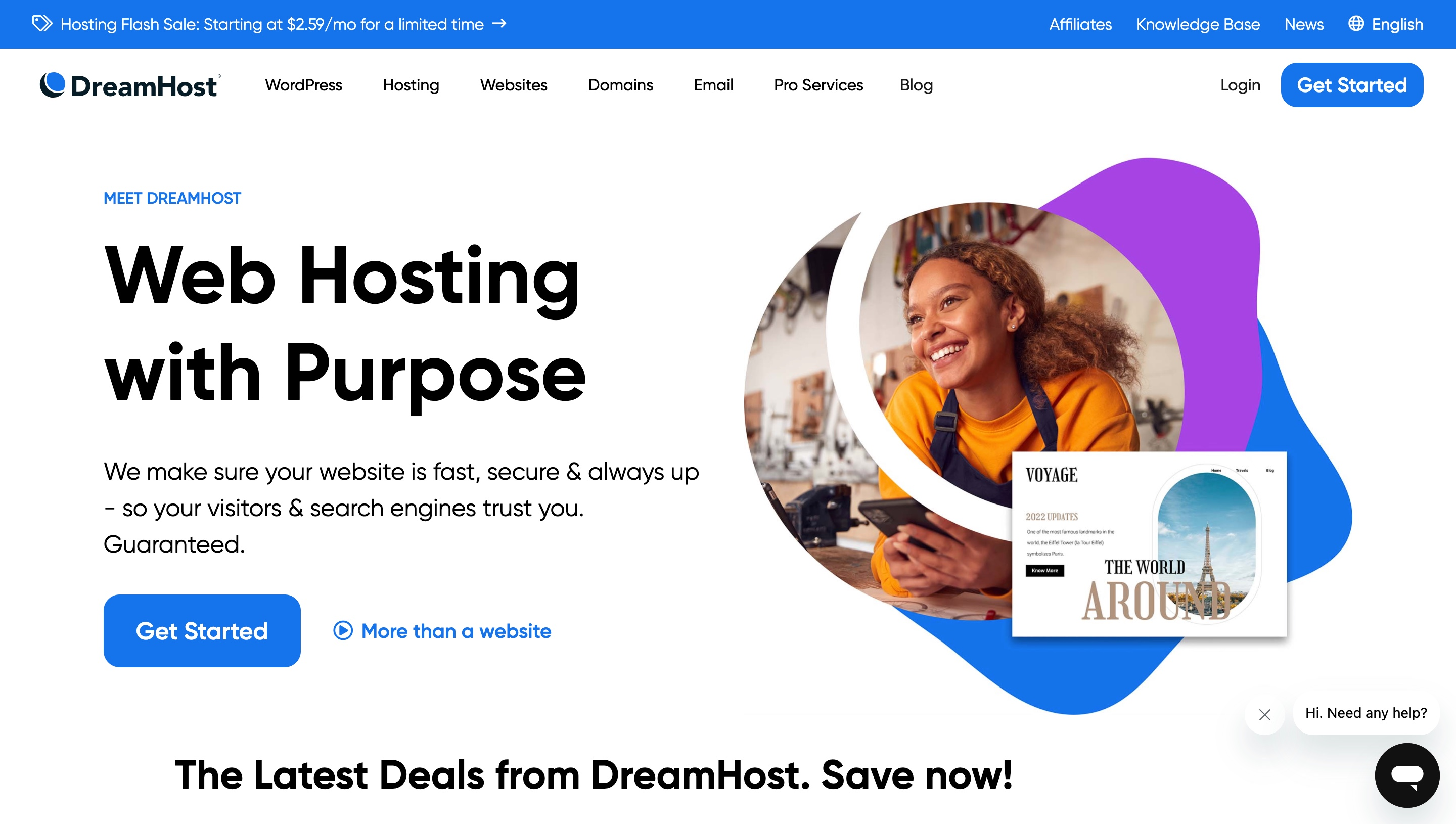 DreamHost vs HostGator - comparison of web hosting providers 