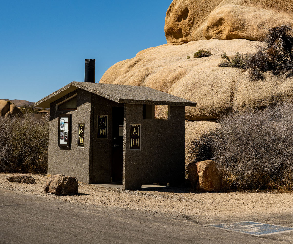 Campground pit toilet