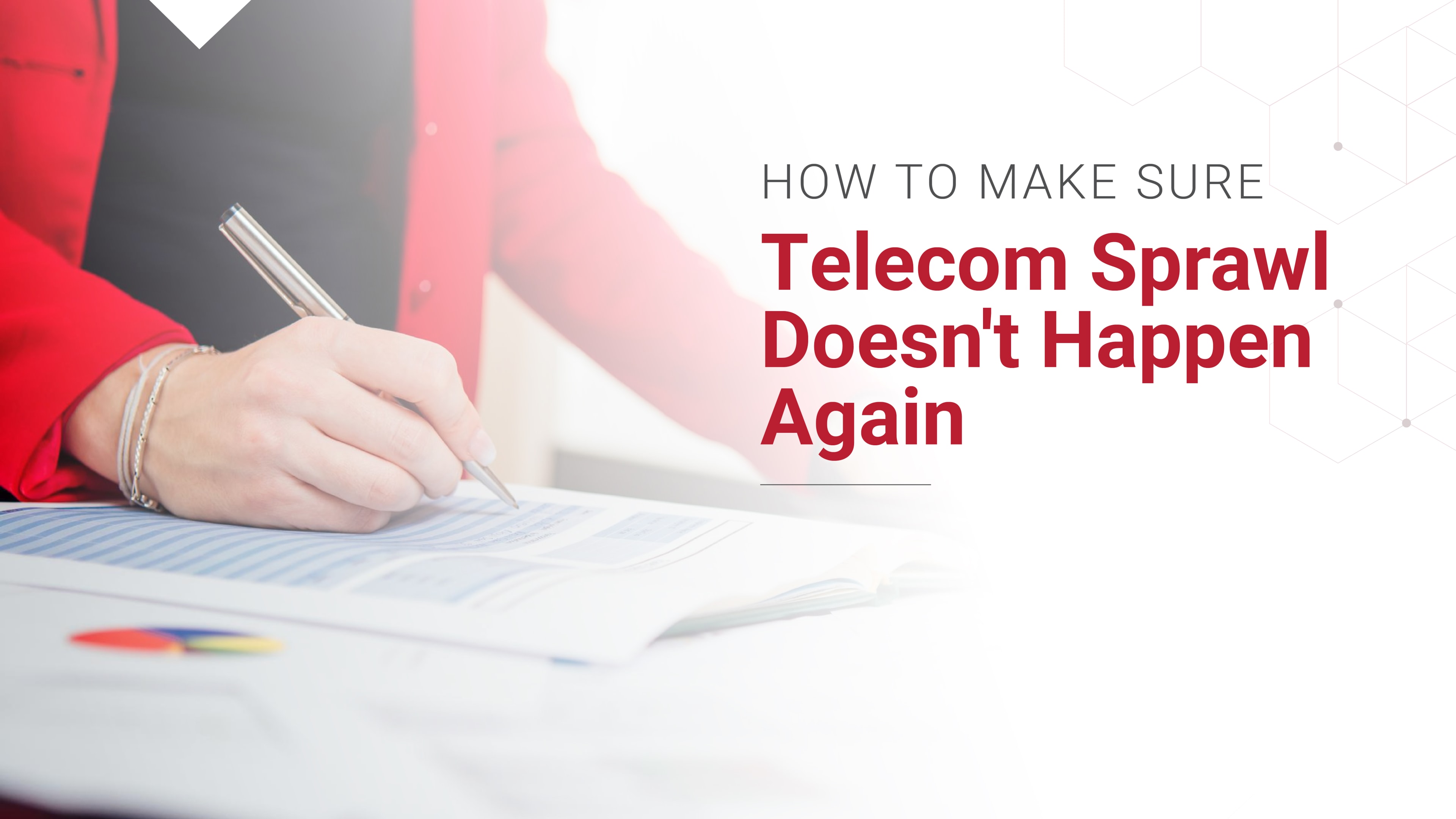 A person setting up regular telecom audits so that the typical telecommunications services sprawl doesn't happen again.