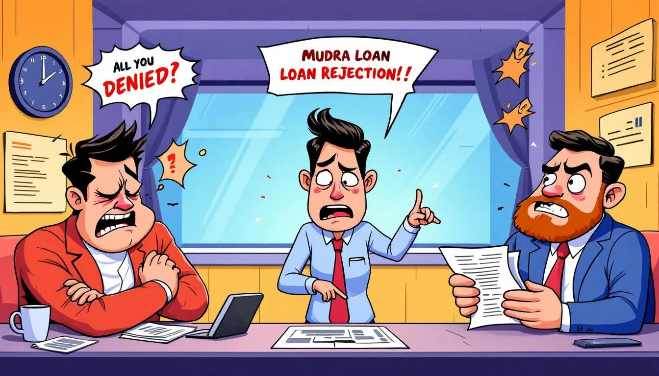 A visual representation of common reasons for mudra loan rejection.