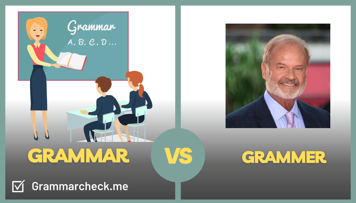 comparing the difference between English grammar and the actor kelsey grammer