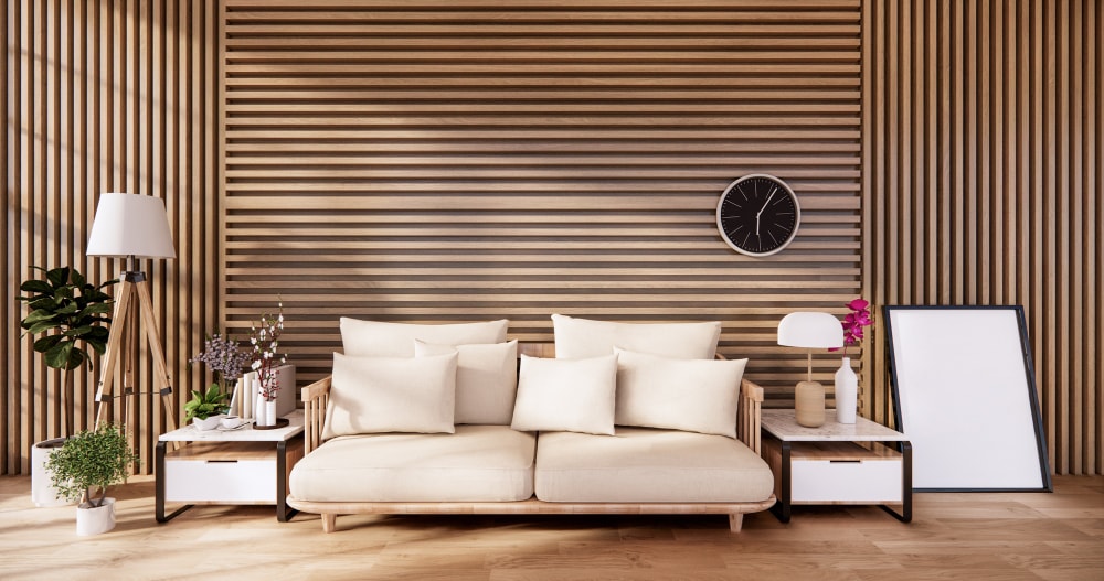 interior wood slat wall ideas for living room