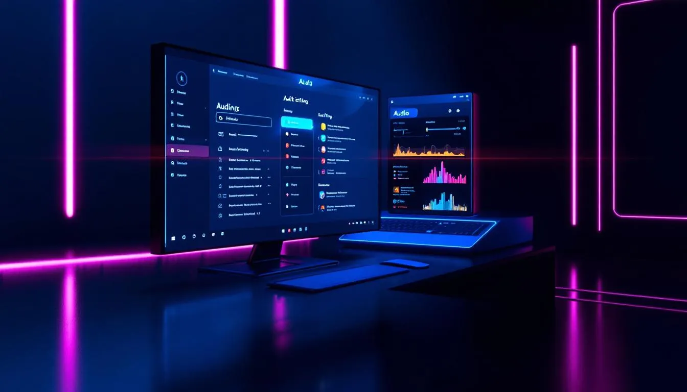 Les param&egrave;tres audio de Windows 11 affich&eacute;s sur un &eacute;cran d'ordinateur.