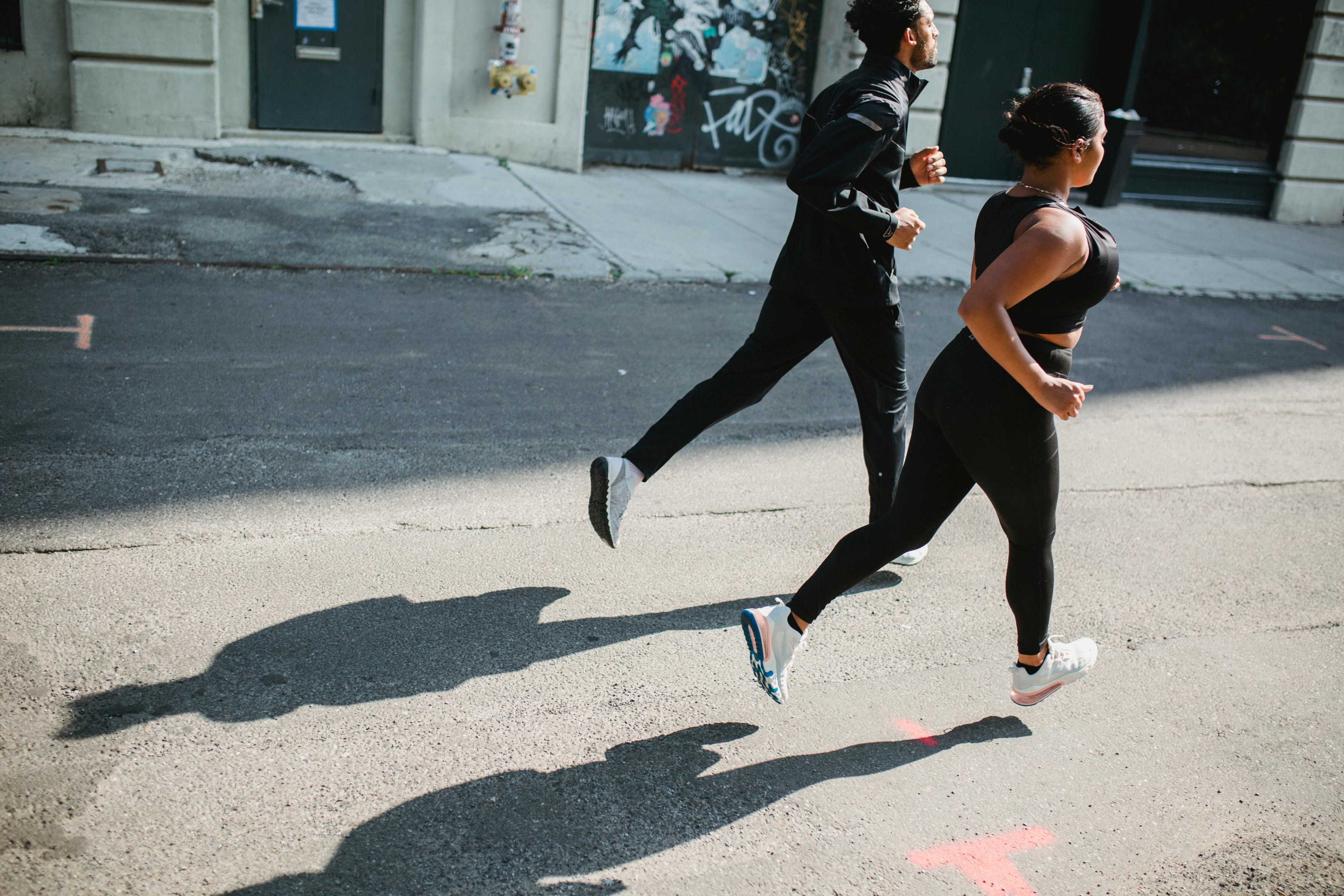 Photo by Ketut Subiyanto: https://www.pexels.com/photo/man-and-woman-jogging-together-along-city-street-5039642/