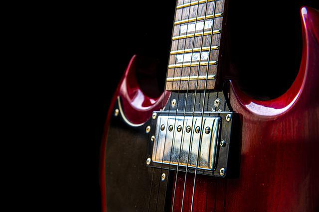 close up, guitar, strings