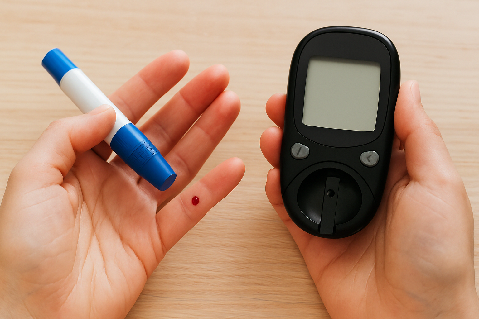 Hender som måler blodsukker med lansen og glukosemåler, viser en dråpe blod på fingertuppen over et lyst bord. blodsukker type 2 lavt blodsukker høyt blodsukker diabetes type 2 mmol l diabetes type 1 mmol mol måle blodsukkeret diabetes glukose i blodet 48 mmol mol sukker i blodet 6 mmol l sukker glukose fysisk aktivitet blodsukkeret sist oppdatert veldig høyt insulin glukose høyt blodet føling får måle kroppen symptomer bør hos måler viktig øker glukagon mat personer hba1c dersom ofte lett sukker mye alvorlig raskt høyere eksempel karbohydrater normalt tid mer vanligvis bruker andre derfor innhold cellene blod måles føre fører blodsukkernivået maten igjen sykdom nok fastende behandling hypoglykemi spiser godt gjør prosent trenger kalt lite store