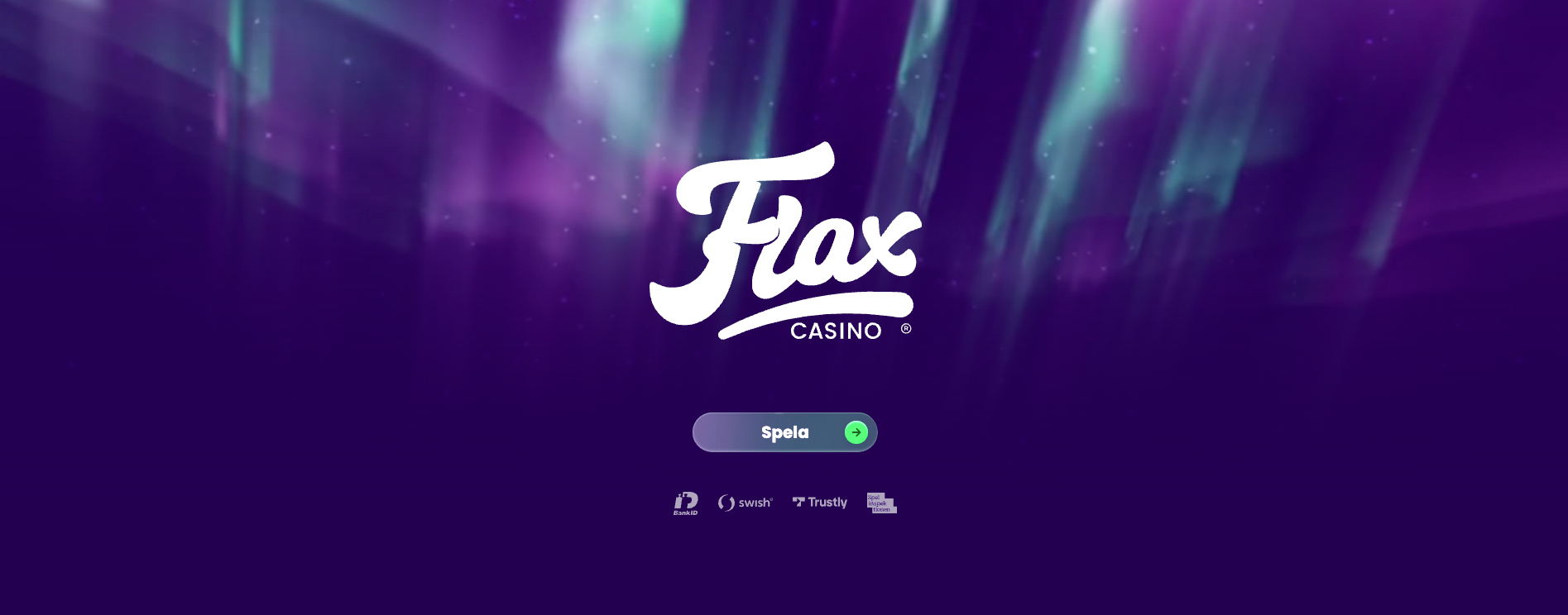 Flax casino logo startsida