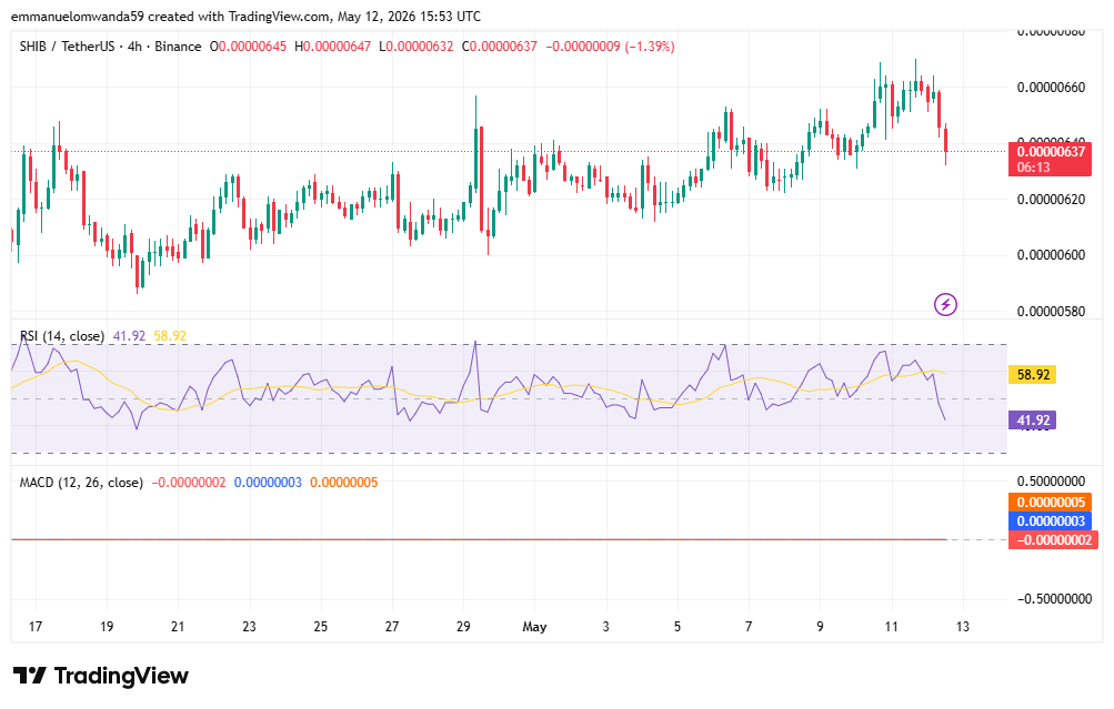Grafico SHIB/USDT: TradingView