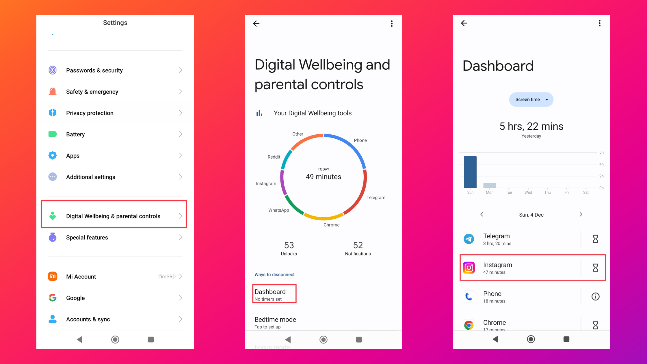 Remote.tools shows how to access digital wellbeing settings on android