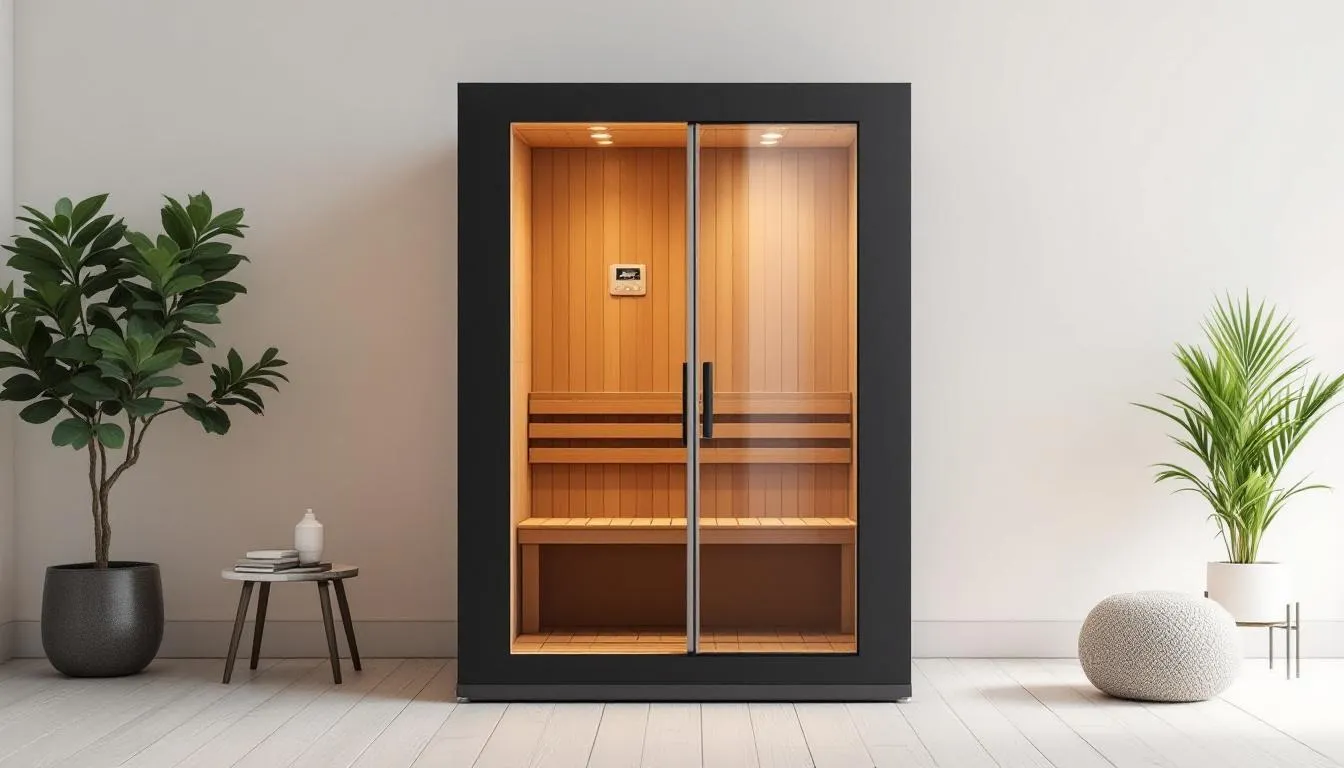 Setting up an infrared sauna at home.