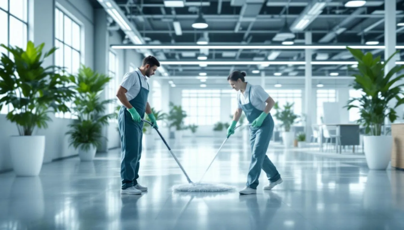 Eco-friendly cleaning products used in green cleaning practices for industrial and commercial settings.