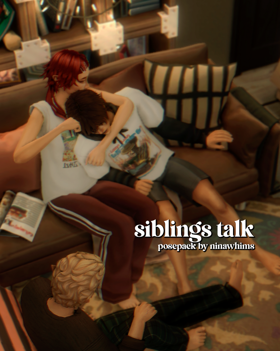 Siblings Talk Pose Pack
