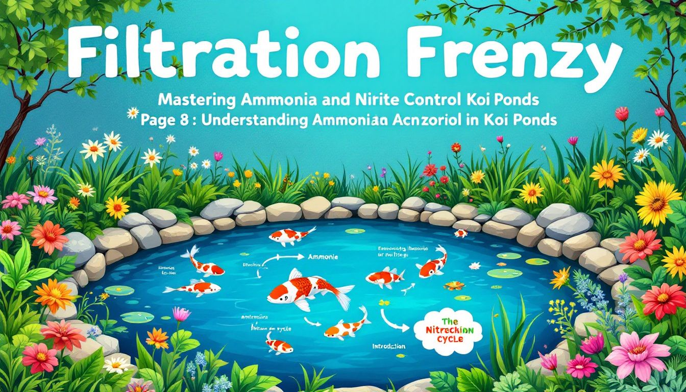 Effective filtration systems for ammonia and nitrite control in koi ponds.